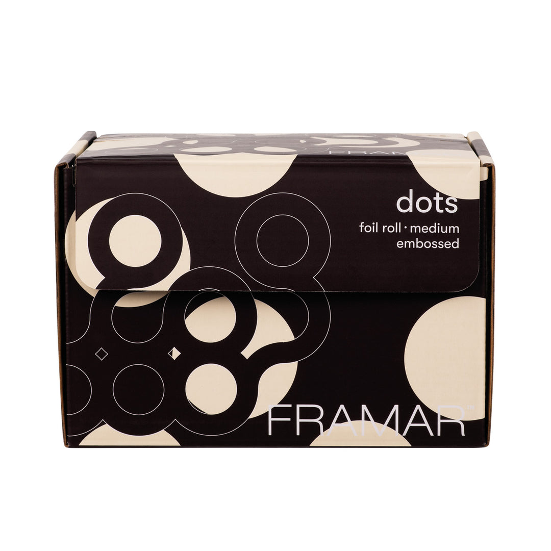 FRAMAR Embossed Roll - Big Brown Dots (97,5 m)