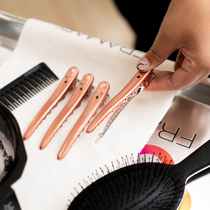FRAMAR Big Bite Clips - Rose Gold