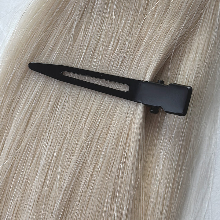 BLONG Sectioning Clip -hiusklipsi, musta (10 kpl)