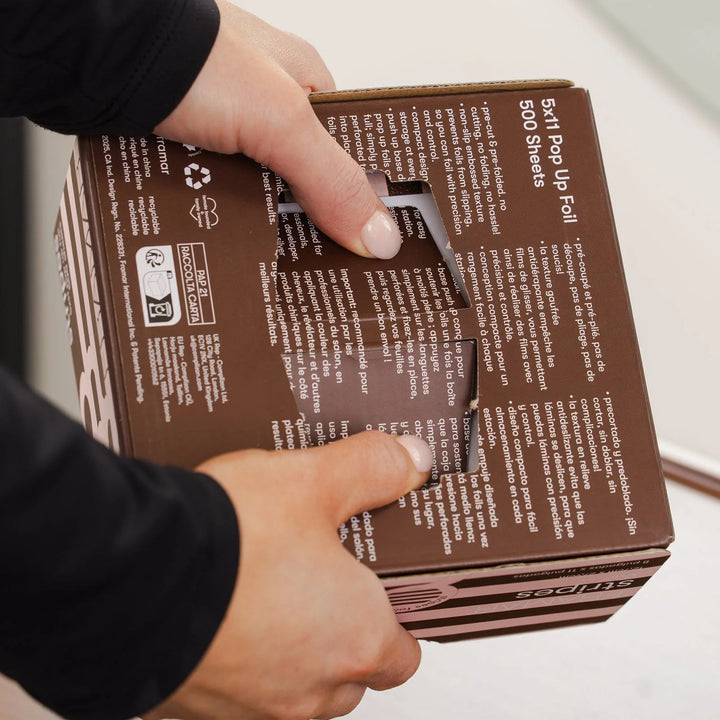FRAMAR 5x11 Pop Up Foil - Pink Chocolate Stripes (500 kpl)