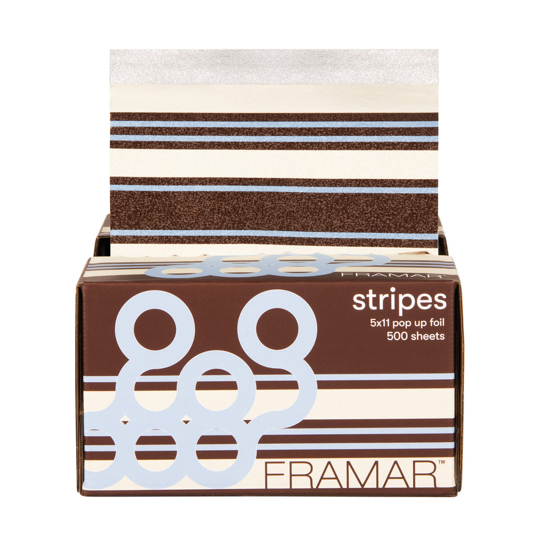 FRAMAR 5x11 Pop Up Foil - Blue Chocolate Stripes (500 kpl)
