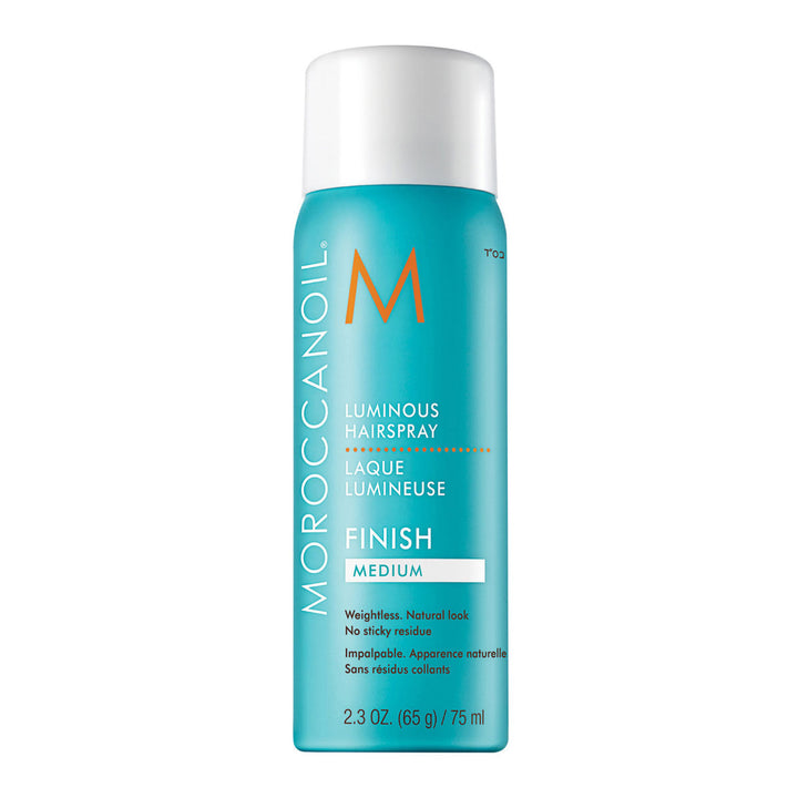 Moroccanoil matkakokoinen joustava hiuslakka luminous hairspray