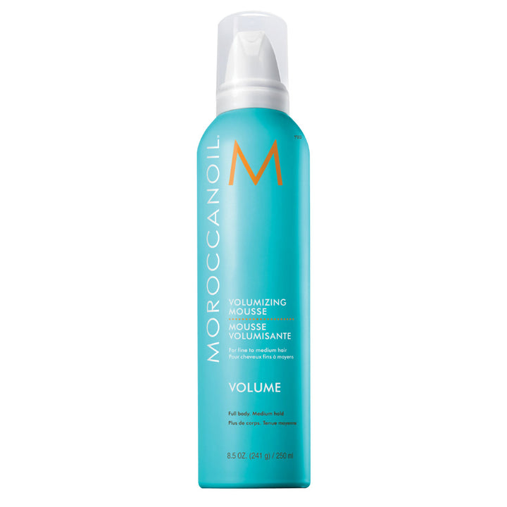 Moroccanoil tuuheutta muotovaahto turkoosi pullo