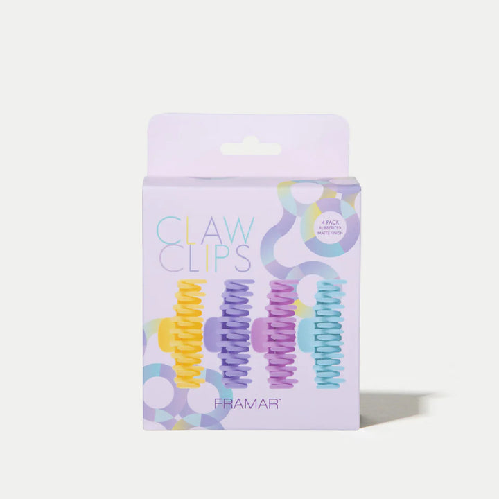 FRAMAR Claw Clips Pastel, 4 kpl/pkt