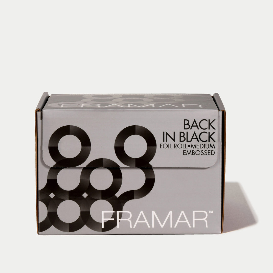 FRAMAR Embossed Roll -foliorulla, Black (97,5 m)