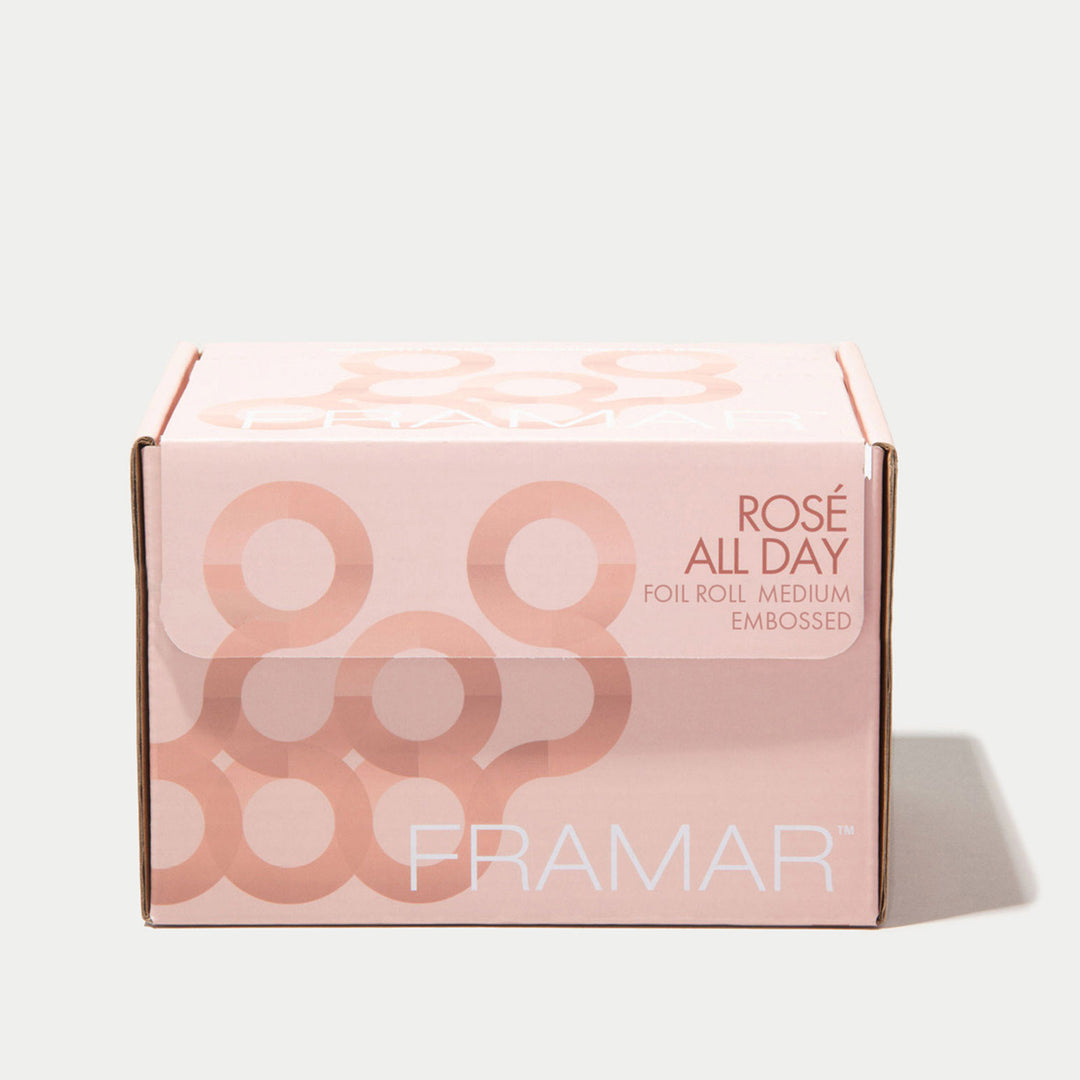 FRAMAR Embossed Roll -foliorulla, Rose (97,5 m)